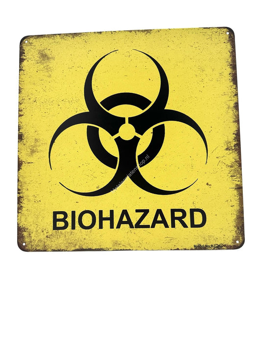 Metalen Wandbord - BioHazard