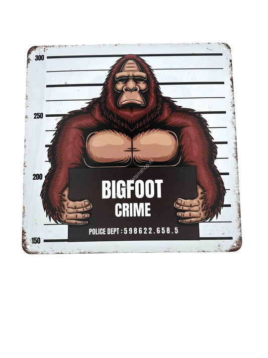 Metalen Wandbord - BIGFOOT crime