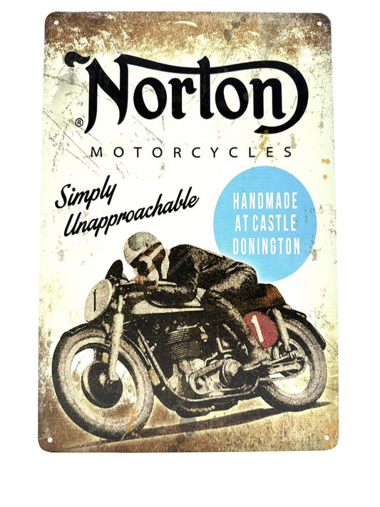 Metallwandschild – Norton Motorcycles