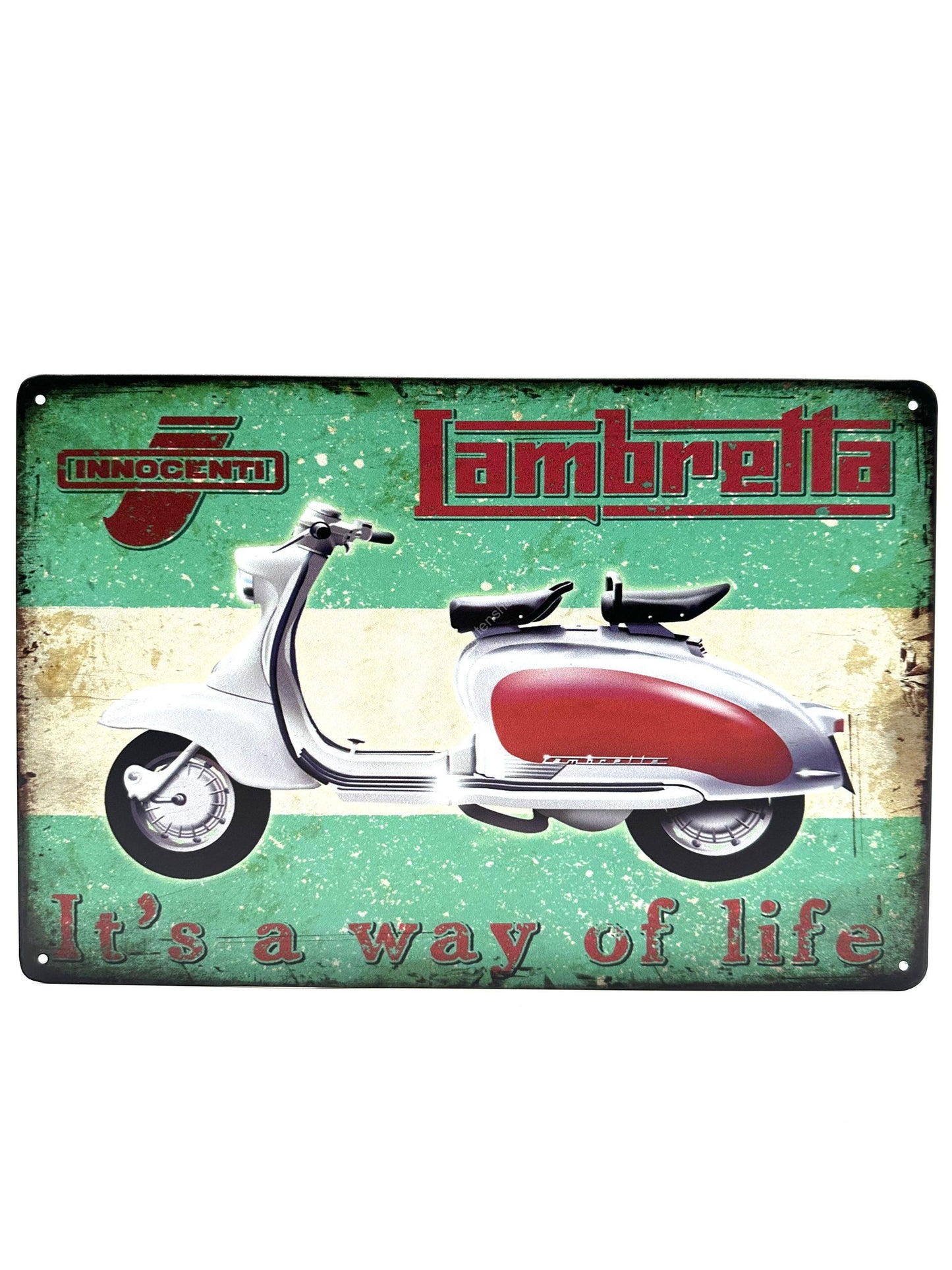 Metalen Wandbord - Lambretta