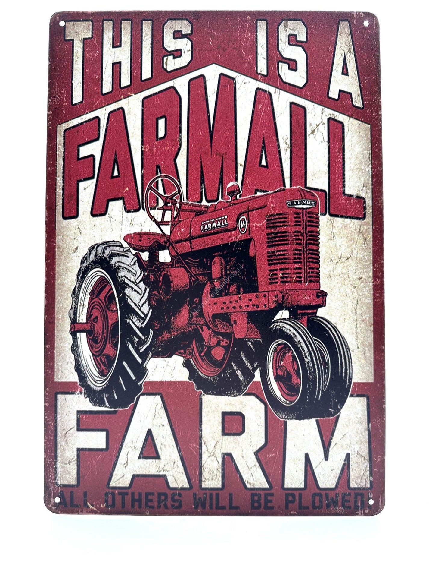 Metalen Wandbord - This is a Farmall