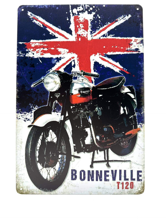 Metal Wall Sign - Bonneville T120