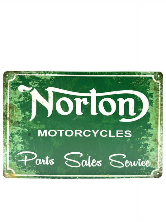 Metal Wall Sign - Norton Motorcycles