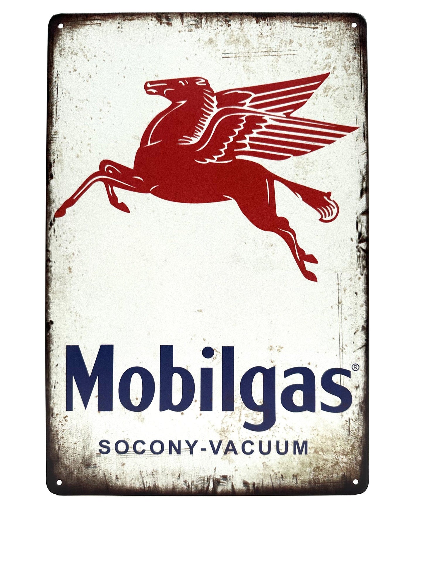 Metalen Wandbord - Mobil Gas Socony Vacuum