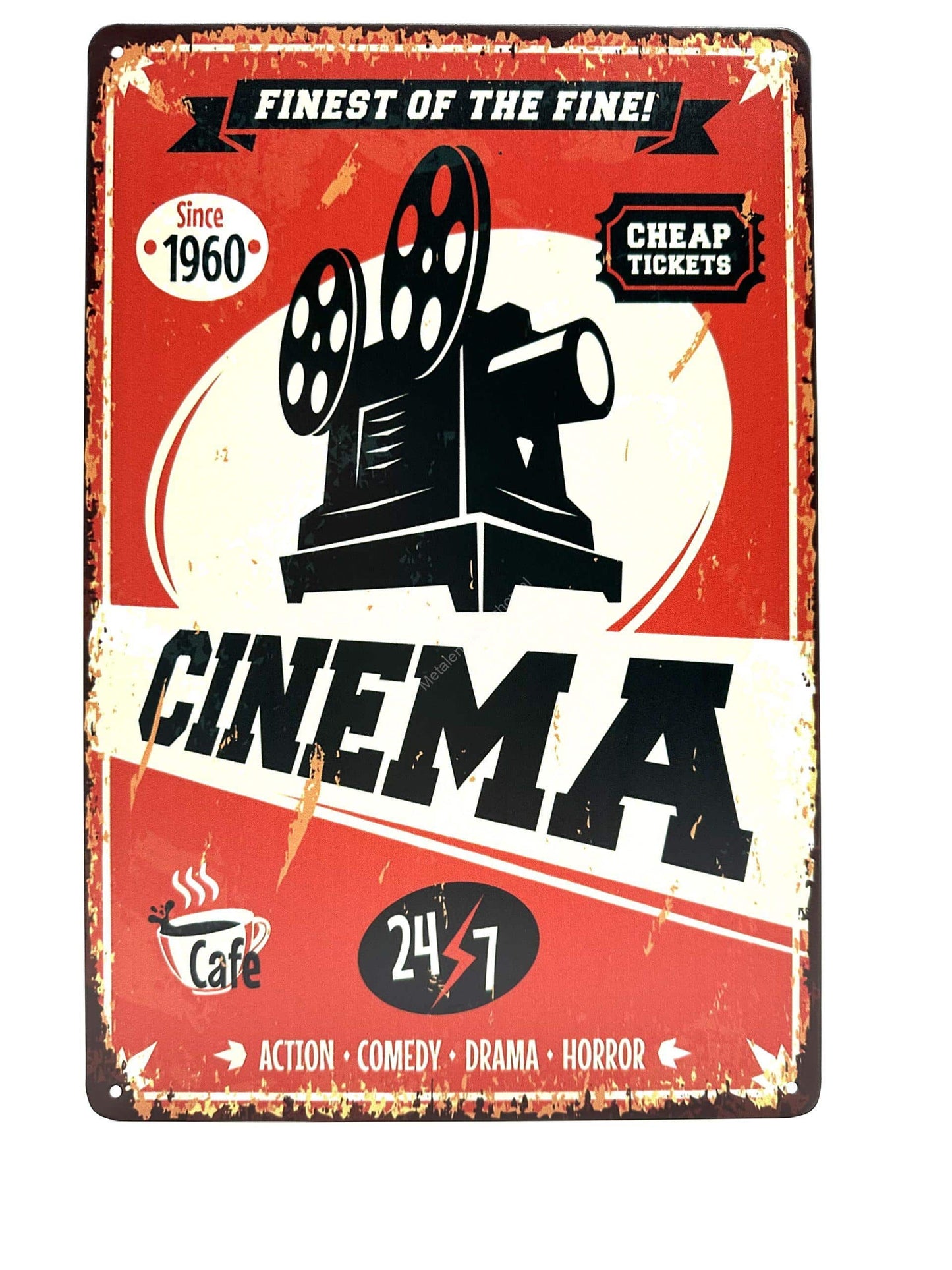 Metalen Wandbord - Finest of the Fine! Cinema Camera