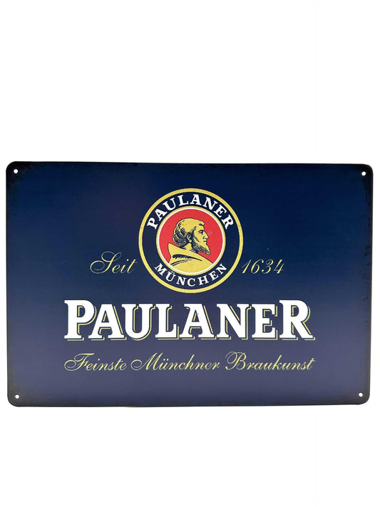 Metal wall plate - Paulaner - 1634