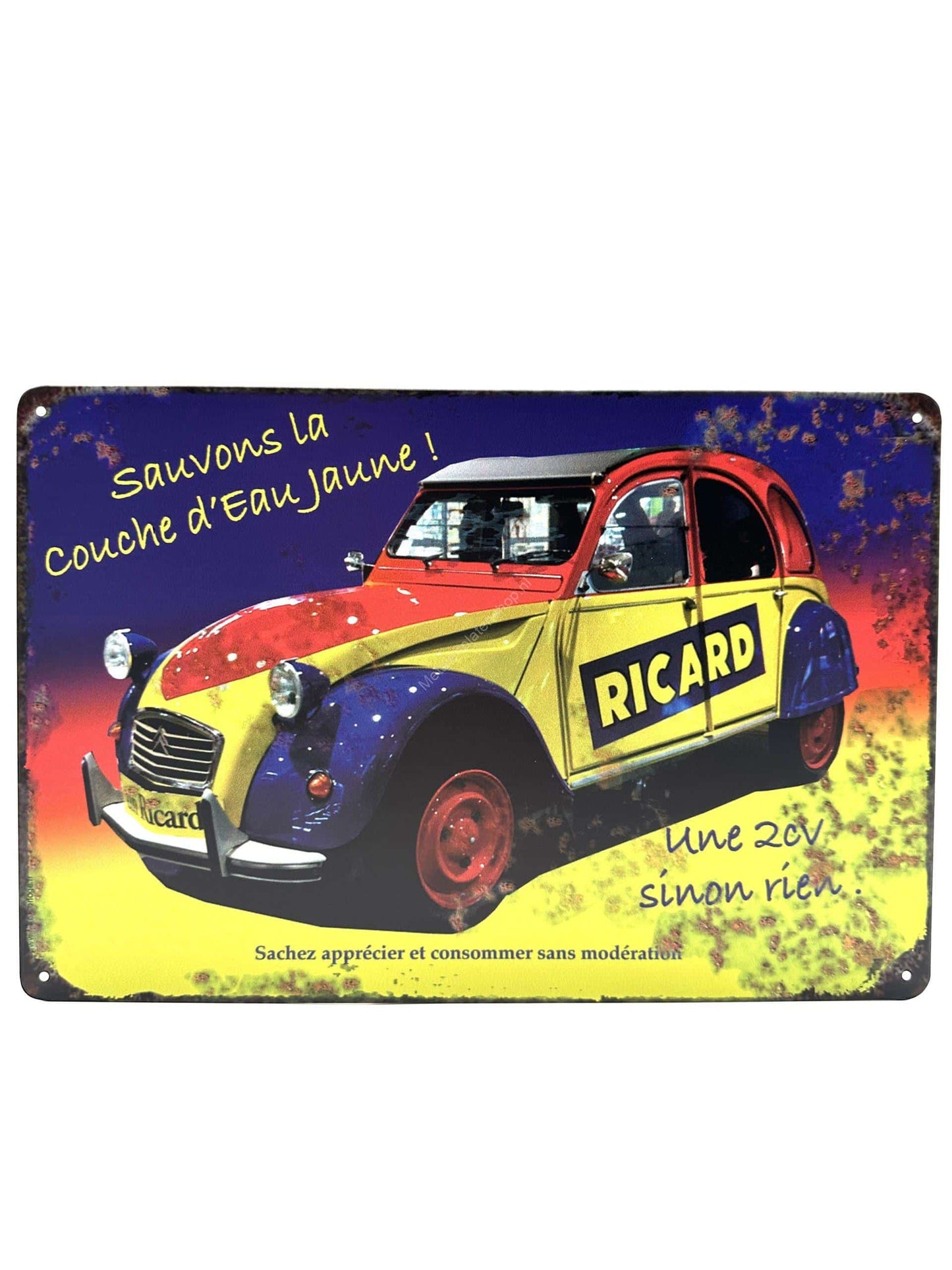 Metalen Wandbord - Citroen - CV2 - Ricard