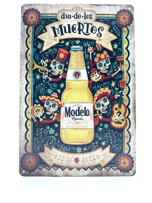 Metal Wall Sign - Dia de los Muertos - Modelo