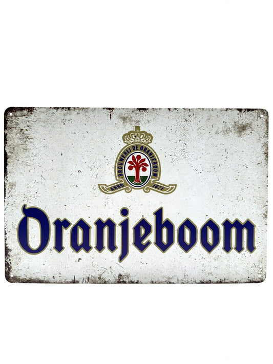 Wandschild aus Metall – Orangenbaum