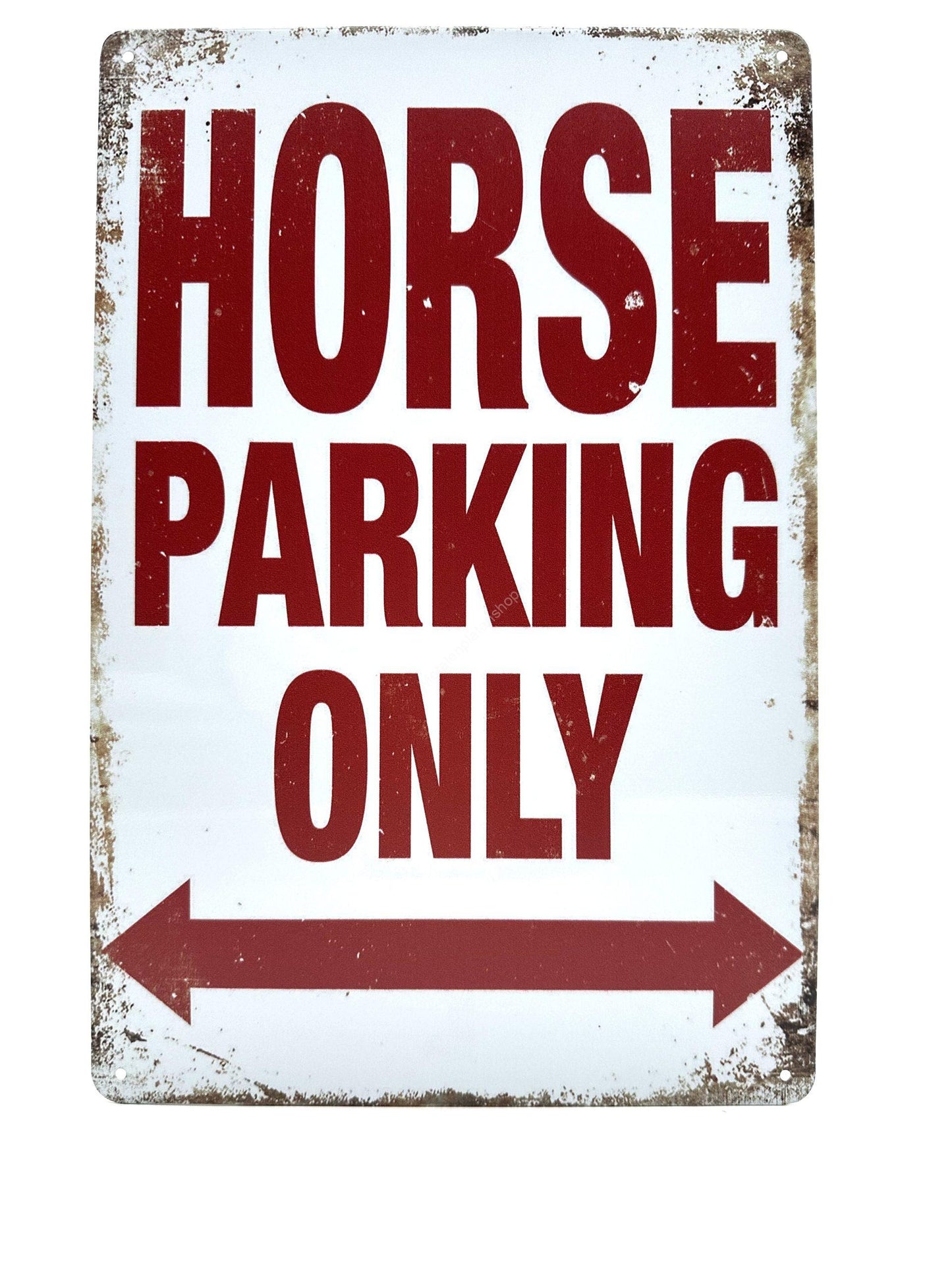 Metalen Wandbord - Horse Parking Only