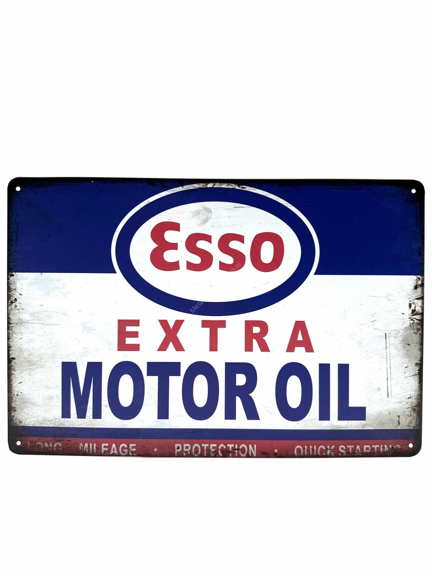 Metalen Wandbord - ESSO - Extra - Motor Oil