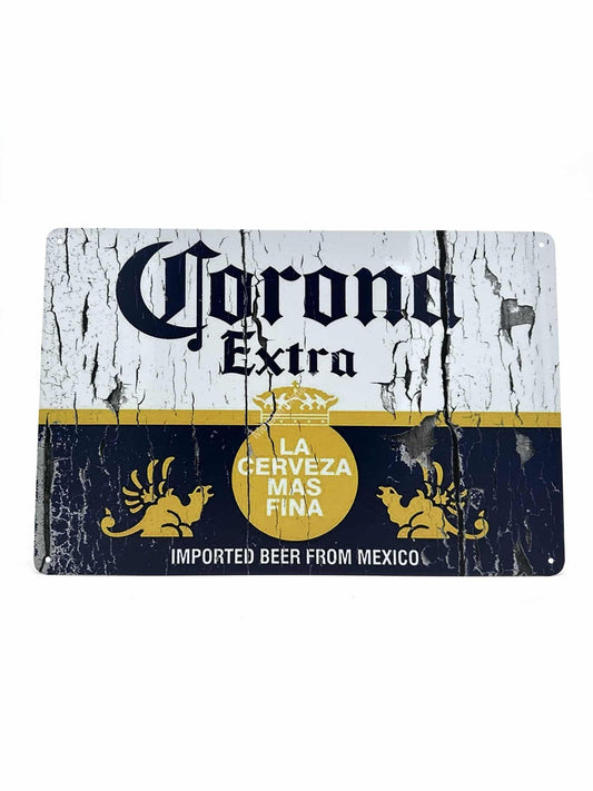 Metal Wall Sign - Corona Extra La Cerveza Mas Fina - Beer