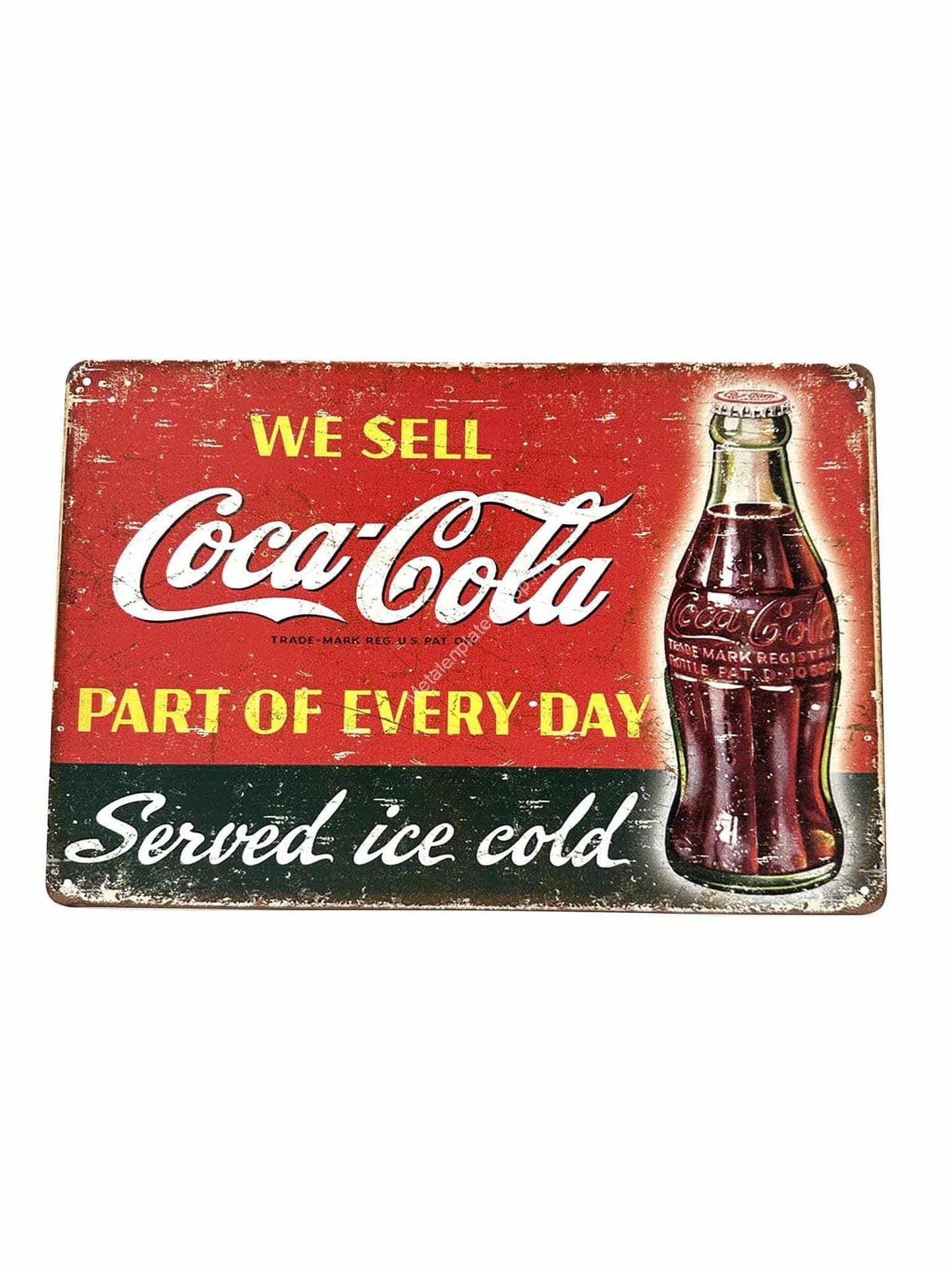 Metal Wall Sign - We Sell Coca Cola