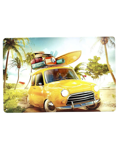 Metal Wall Sign - MINI Tropical