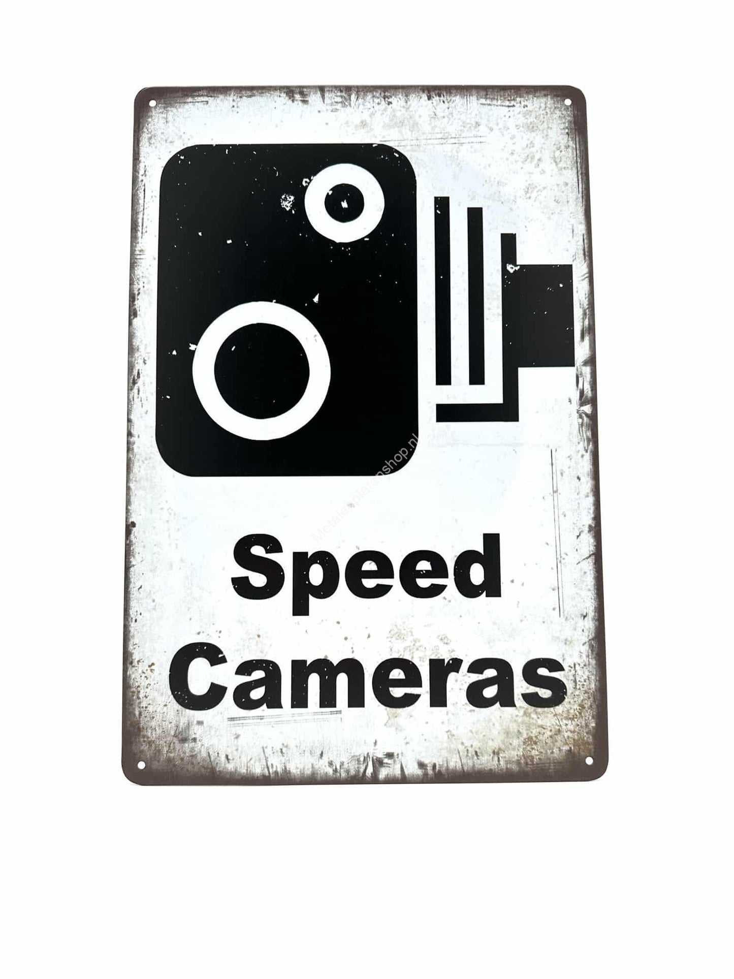 Metalen Wandbord - Snelheidscamera - Speed Camera's - Flitspaal