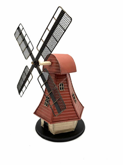 Hollandse Molen - Metalen Decoratie - 26cm