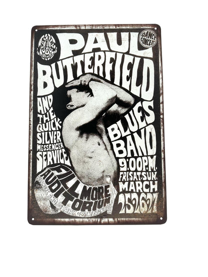 Metalen Wandbord - Paul Butterfield and the quicksilver messenger service - Muziek