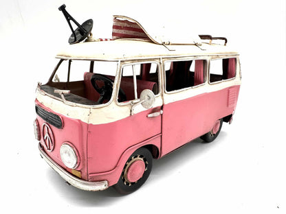 Volkswagen Transporter with awning - Metal Vehicle Decoration - 25cm