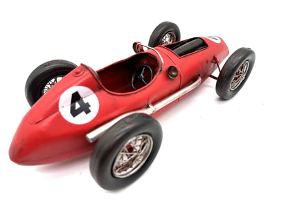 1958 Rode Ferrari - Metalen Voertuigen Decoratie - 34cm