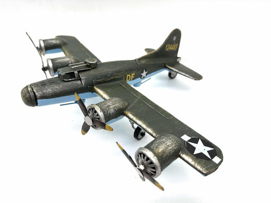 Airplane Bomber - Metal Vehicle Decoration - 37cm