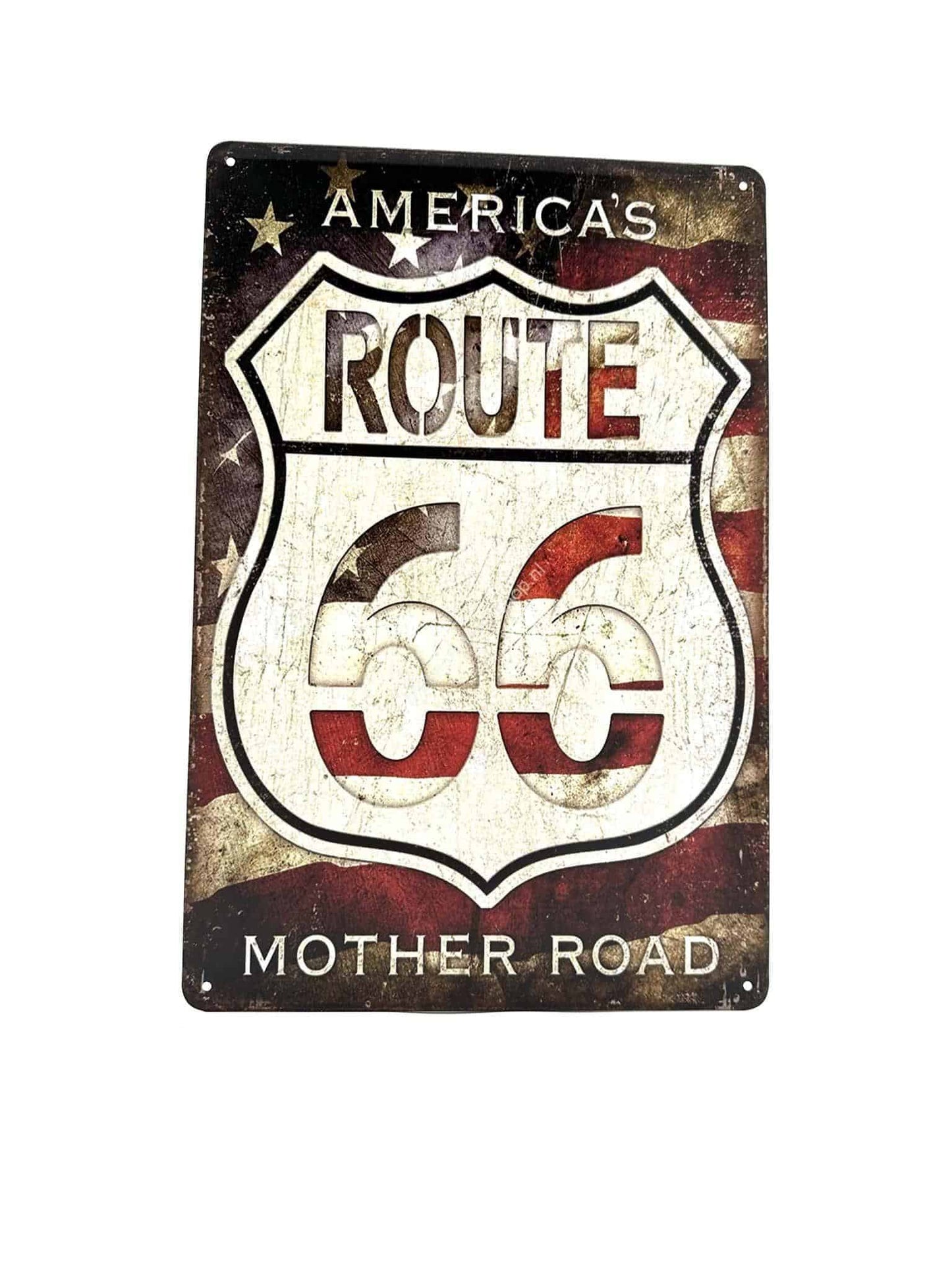 Metalen Wandbord - America's Route 66 Mother Road