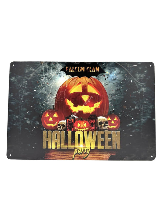 Metalen Wandbord - Halloween Night #1