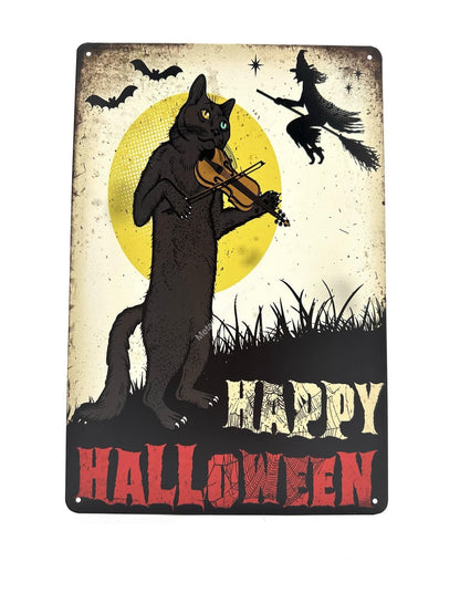 Metal Wall Sign - Happy Halloween