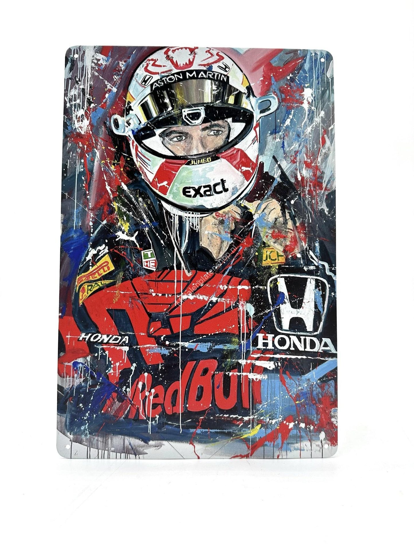 Metalen Wandbord - Max Verstappen - Formule 1 - #2