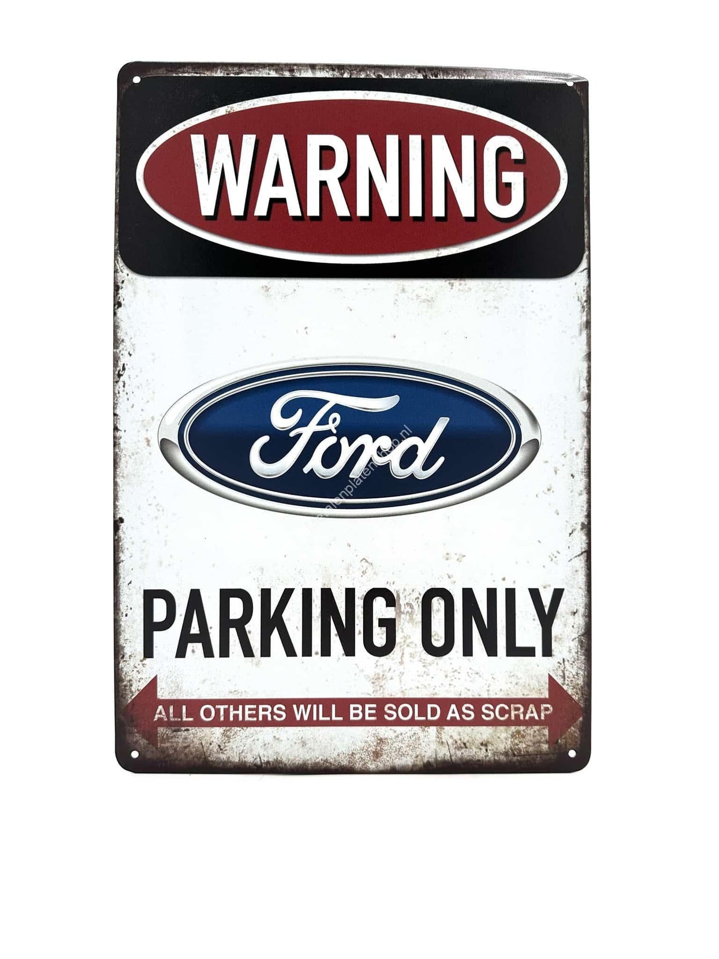 Metalen Wandbord - Ford Parking Only - parkeren