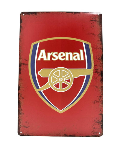 Wandschild aus Metall – Arsenal – Fußball