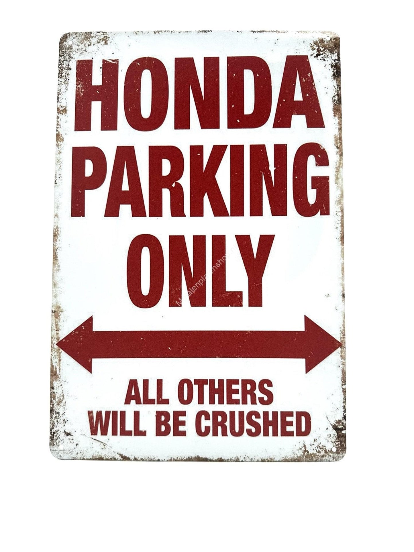 Metalen Wandbord - Honda Parking Only - Parkeren #2