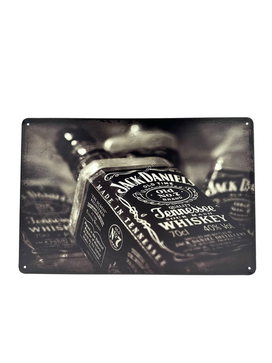 Wandschild aus Metall – Jack Daniels – Trinkflasche – Getränk