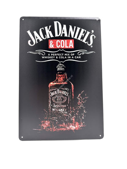 Metalen Wandbord - Jack Daniels - Cola - Perfect Mix - Drank