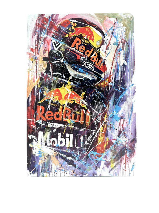 Metalen Wandbord - Max Verstappen #4 - Formule 1