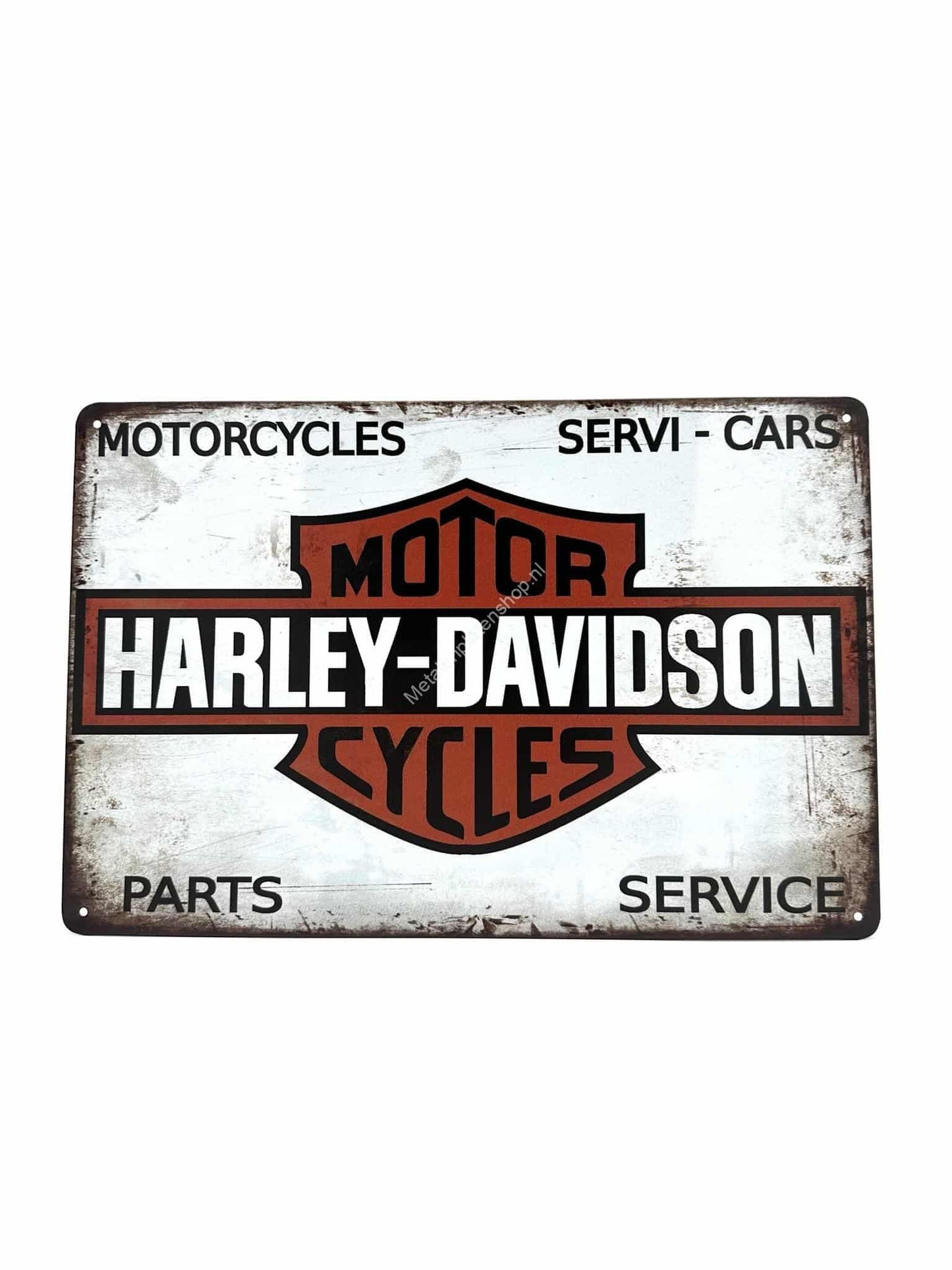 Metalen Wandbord - Harley Davidson  - Motorcycles - Parts - Service - Motor