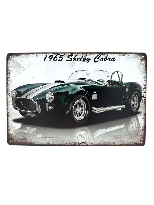 Metalen Wandbord - Shelby Cobra 1965 - Auto