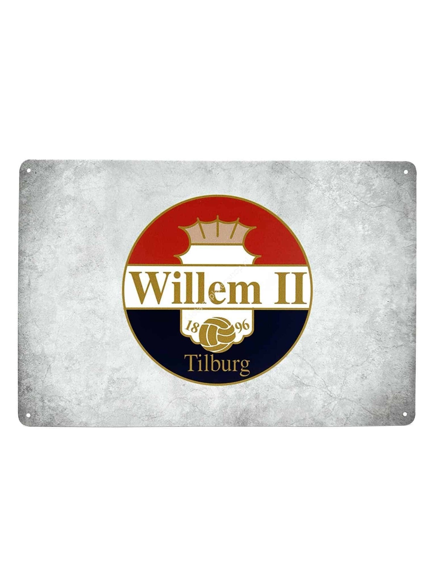 Wandschild aus Metall – Willem II – Fußball