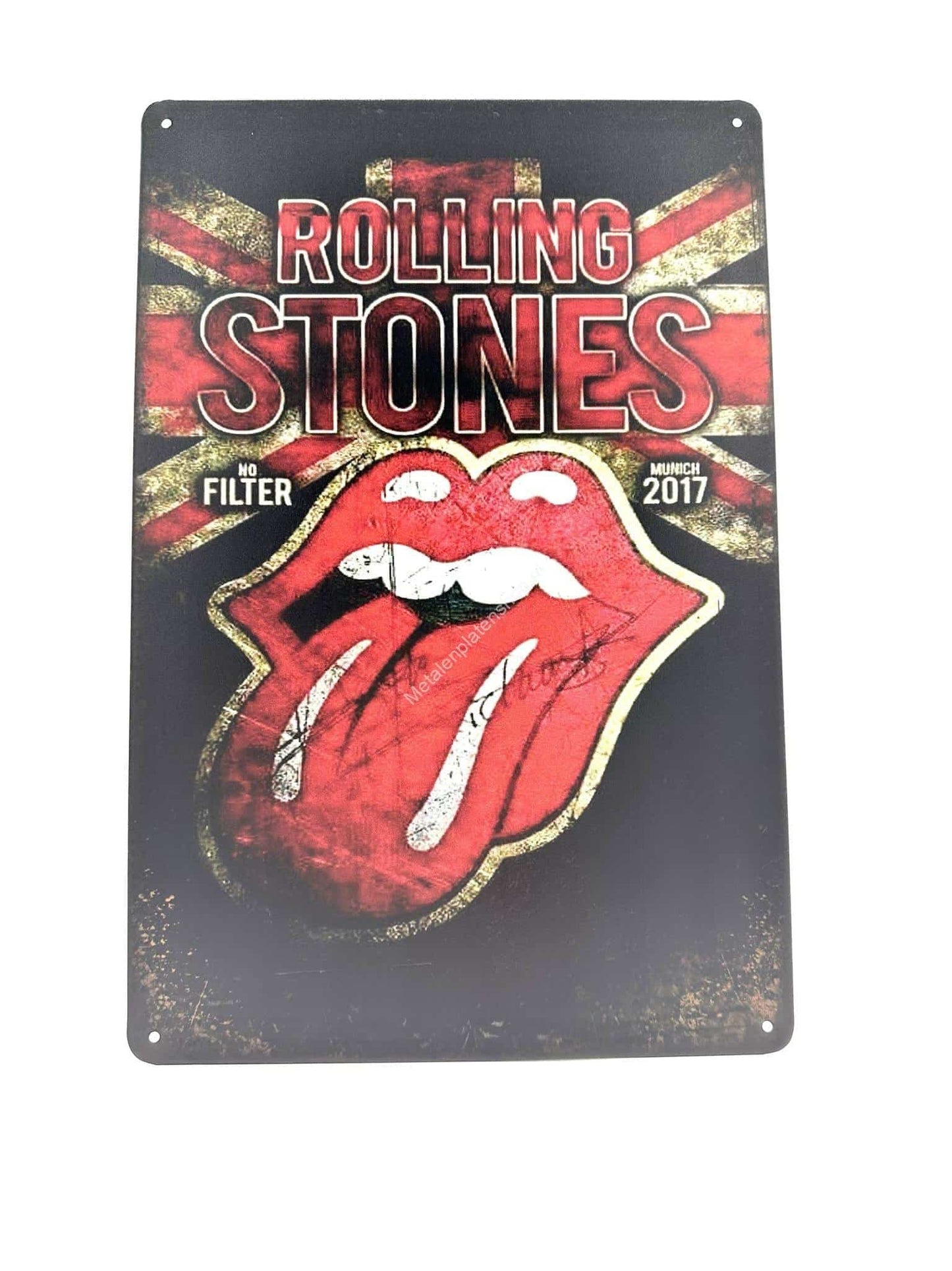 Metal Wall Sign - Rolling Stones - No Filter - 2017 - Music