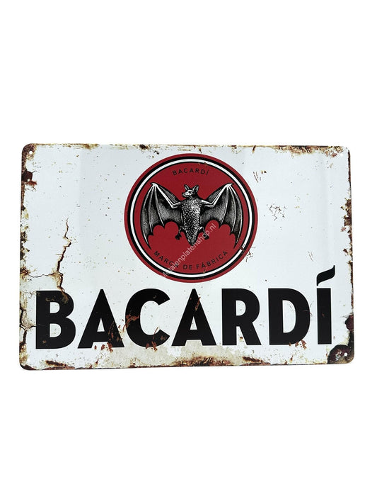 Wandschild aus Metall – Bacardi – Getränk