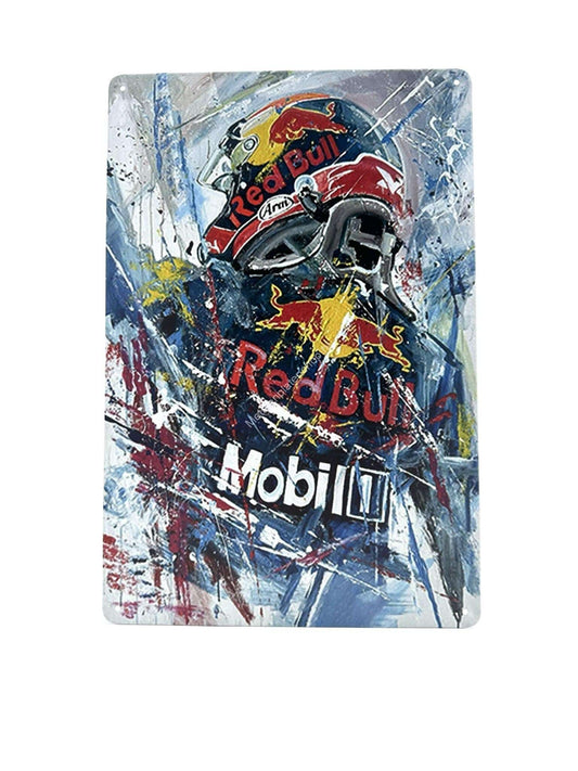 Metalen Wandbord - Max Verstappen - Achterkant - Red Bull - Formule 1