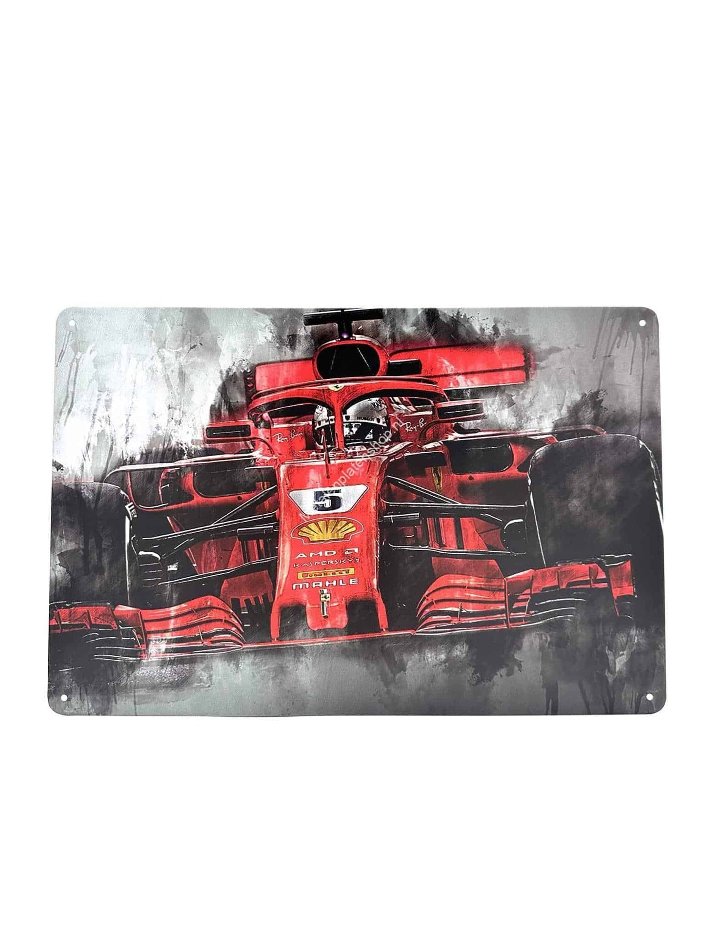 Metalen Wandbord - Ferrari - Leclerc