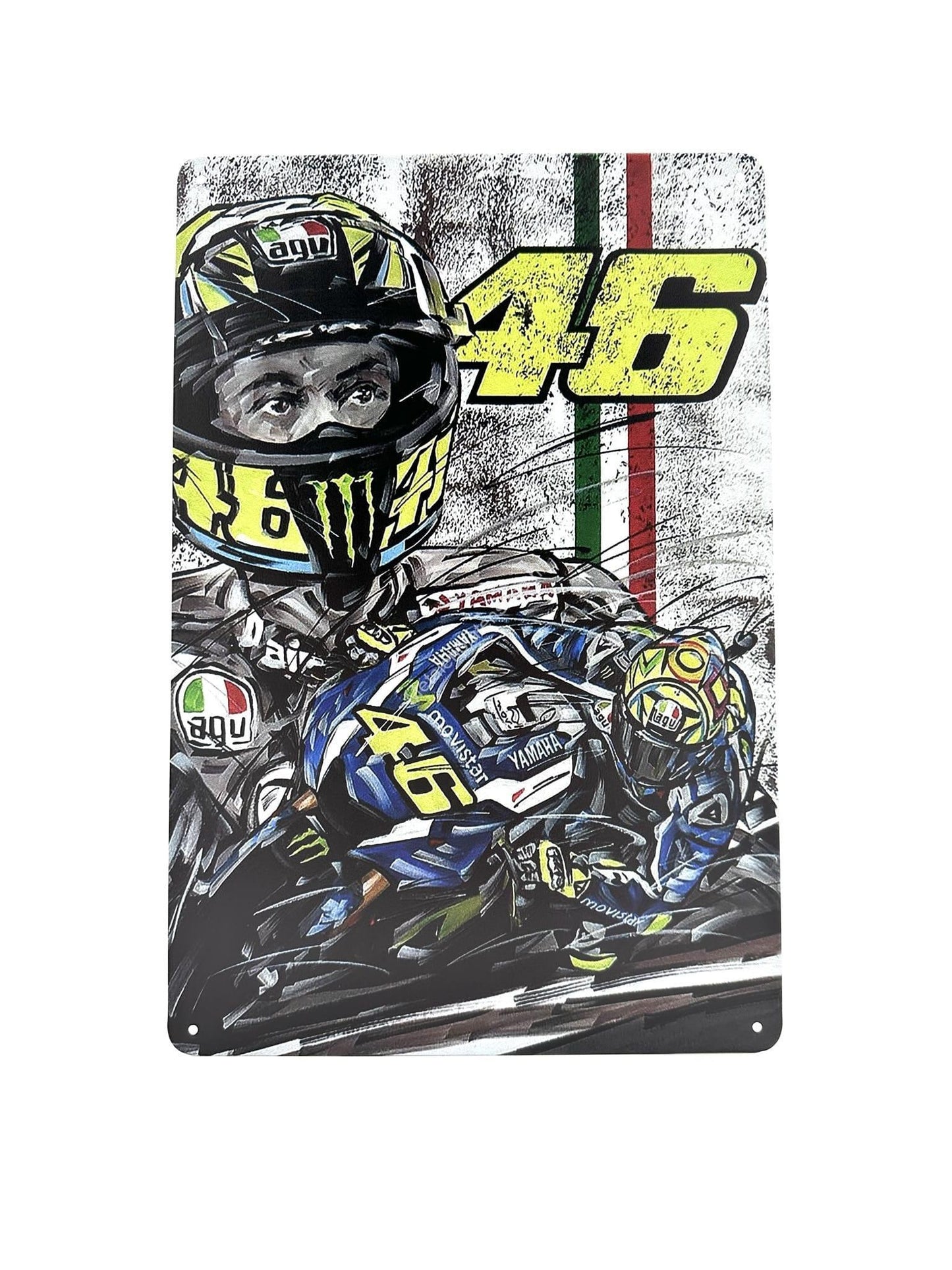 Metalen Wandbord - MotoGP - Valentino Rossi