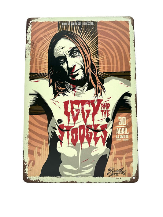 Metalen Wandbord - Iggy and the Stooges - Poster