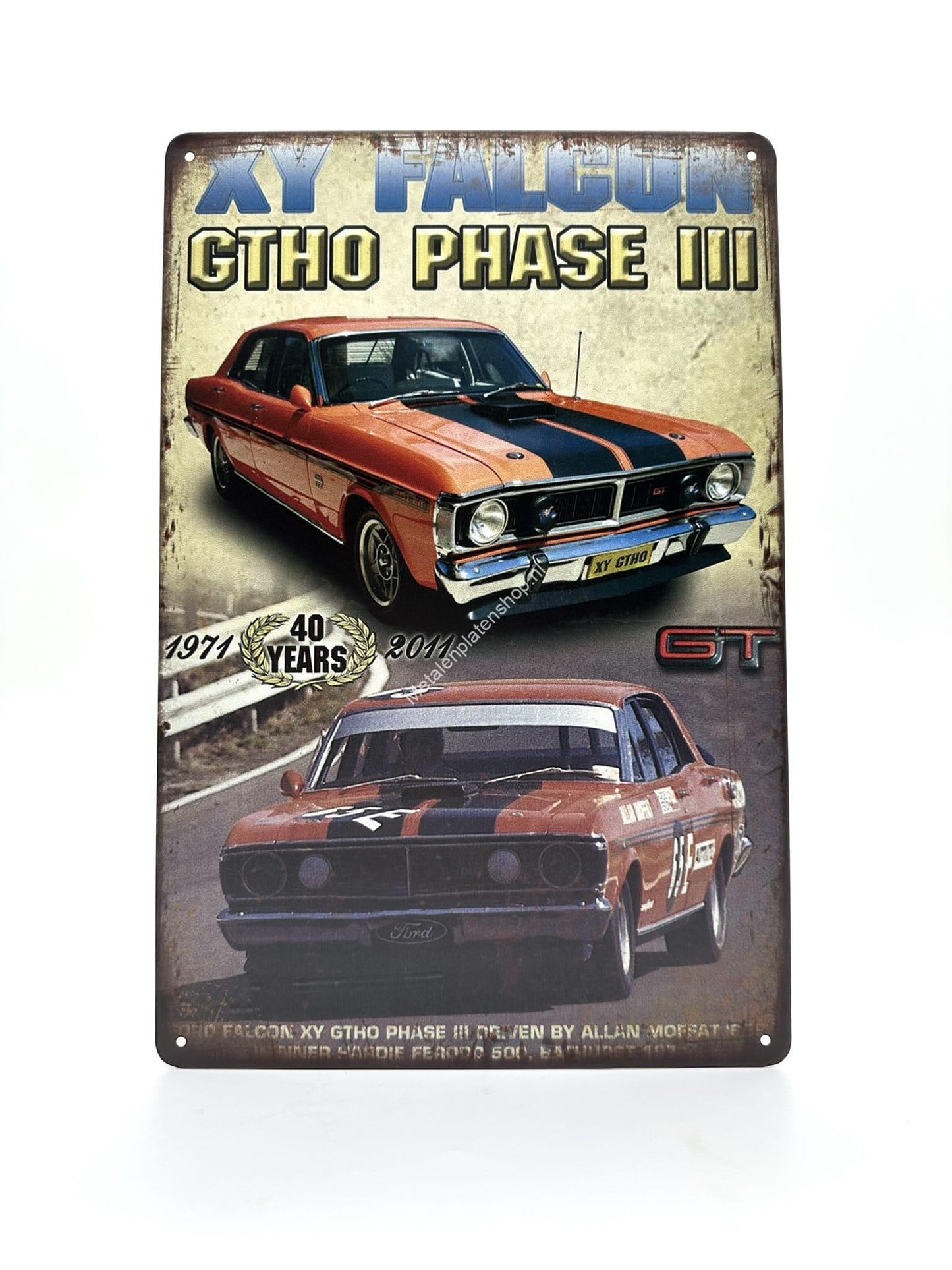 Metal Wall Sign - XY Falcon - GTHO Phase III - Auto