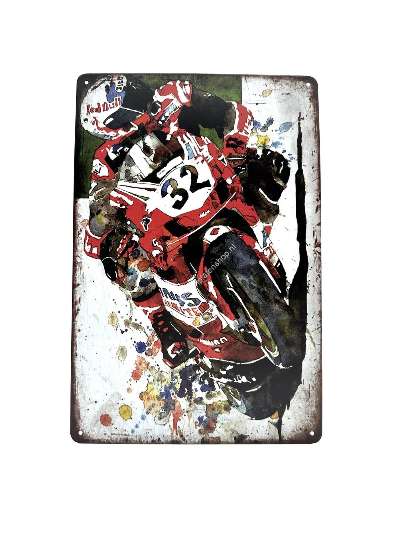 Metallwandschild - Motorrad - 32 - MotoGP