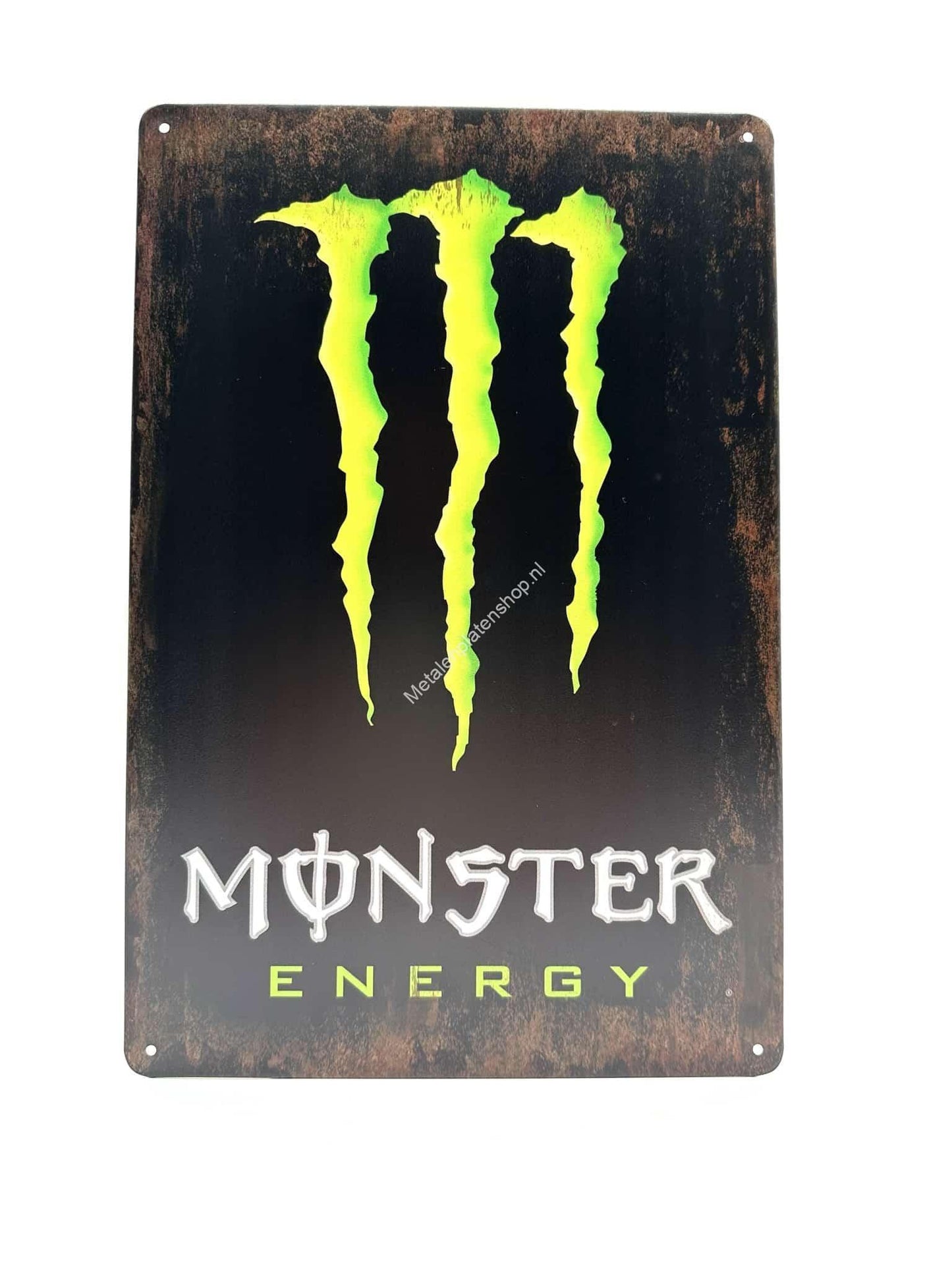 Metal Wall Sign - Monster Energy - Green - Drinks