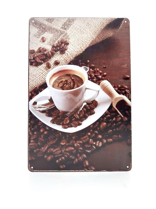 Metal Wall Sign - Coffee - Expresso