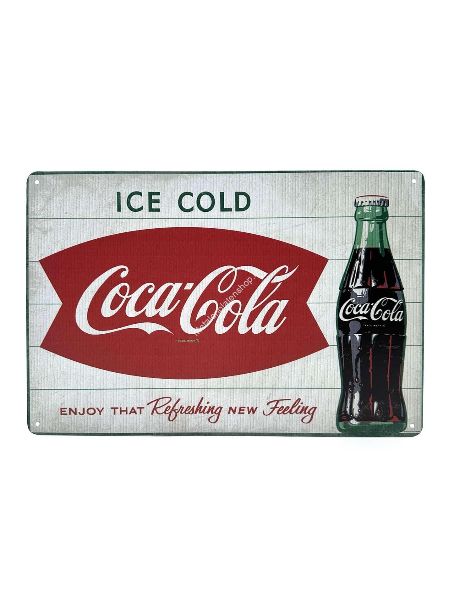 Metal Wall Sign - Ice Cold - Coca Cola - Enjoy