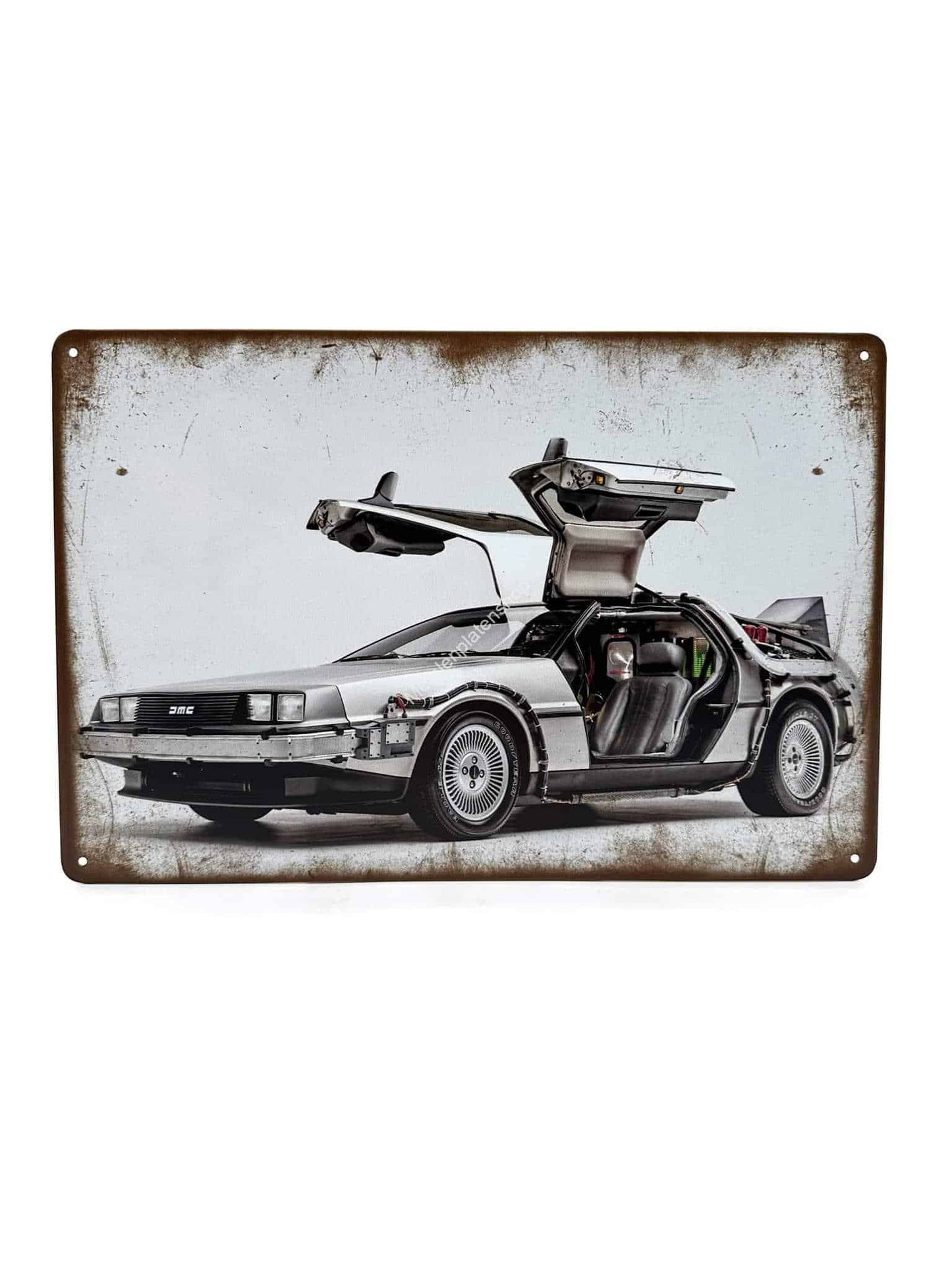 Metal Wall Sign - Back to the Future - DMC -Auto