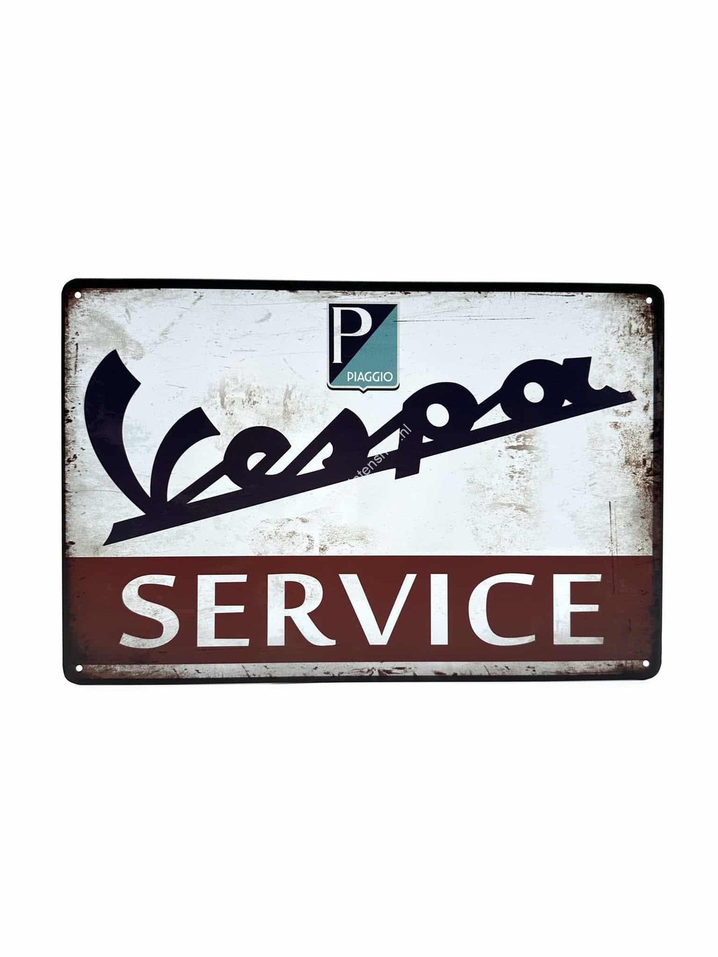 Metal Wall Sign - Vespa - Service - Piaggio - Scooter - Motorcycle